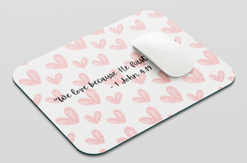 Christian Mousepad Hearts