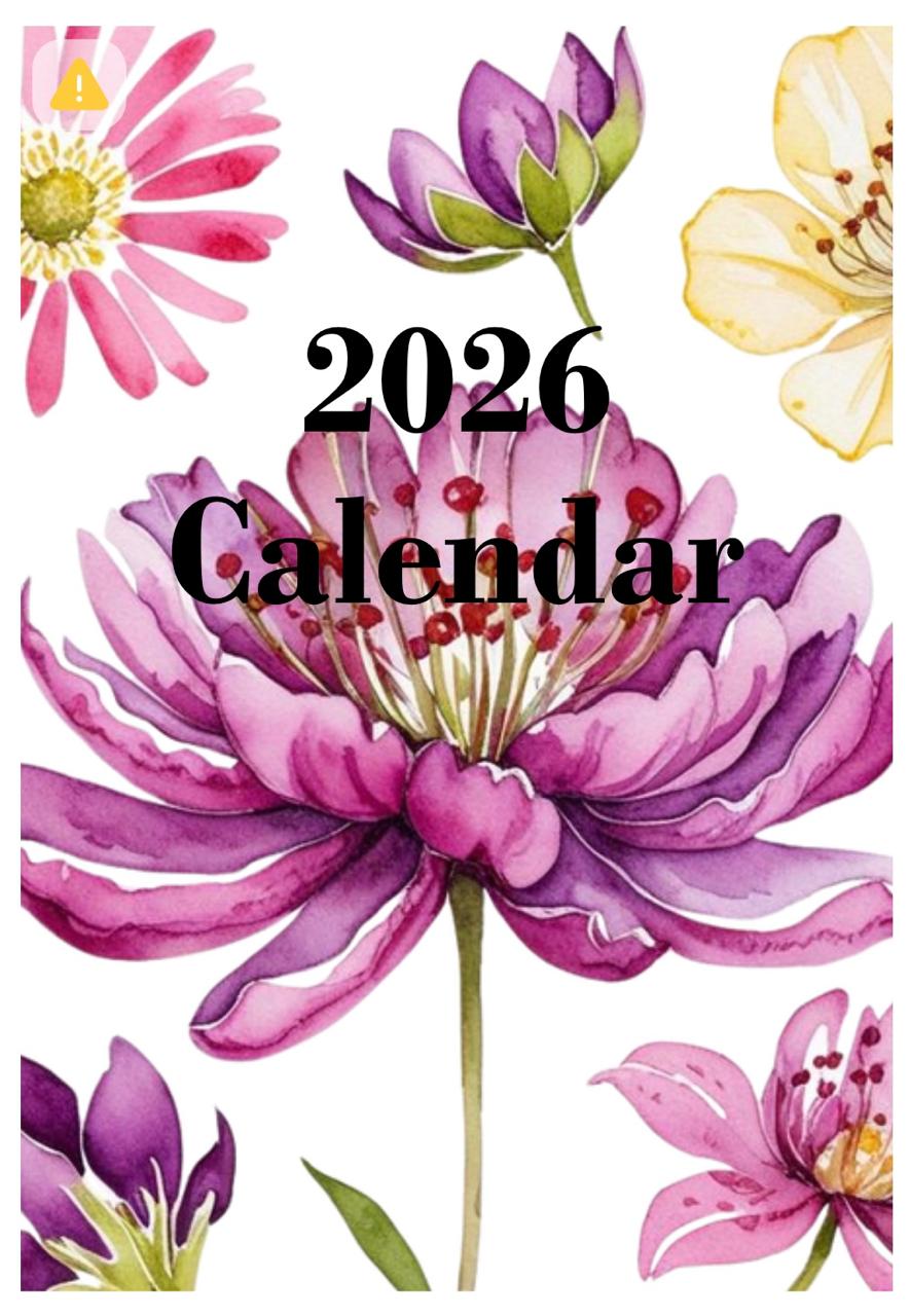 A3 Wiro Wall Calendar 2026