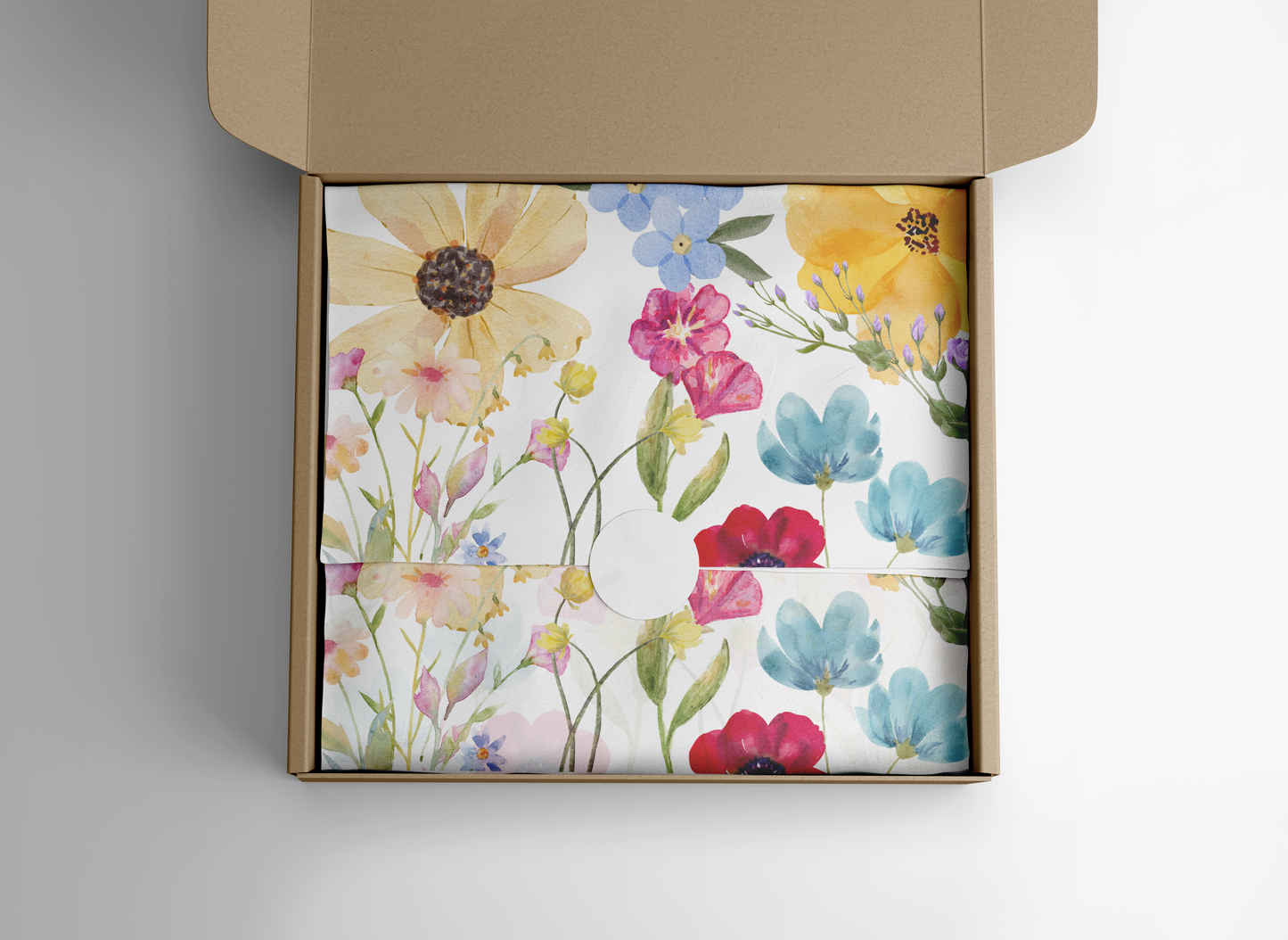 Colourful Floral Tissue Paper